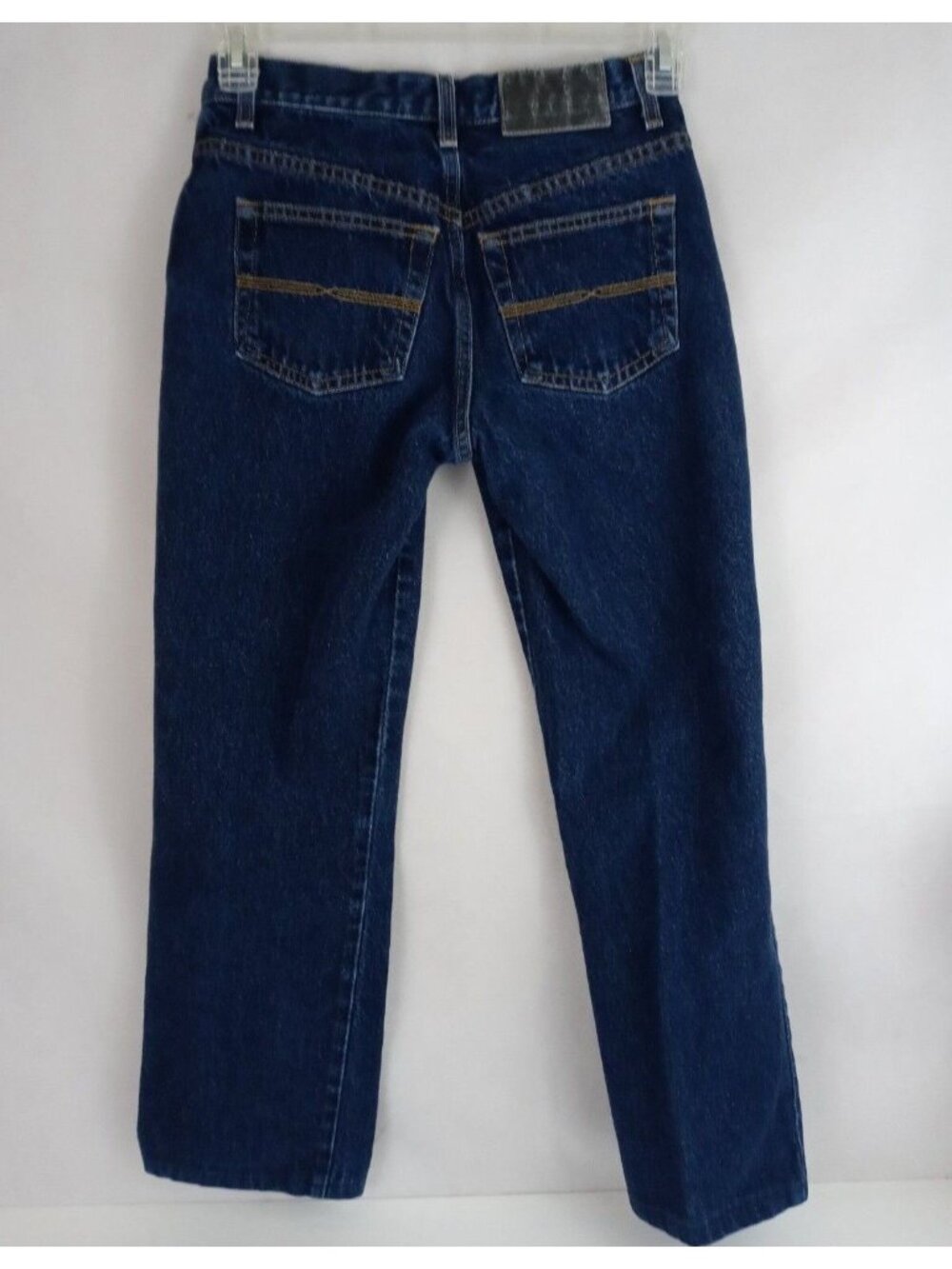 Express Jeans Women's Dark Wash Mid Rise Bootcut Jeans Size 3/4 Inseam 25"
